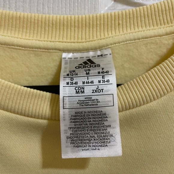 Adidas Women 3-Stripes Fleece Sweater - Picture 3 of 3